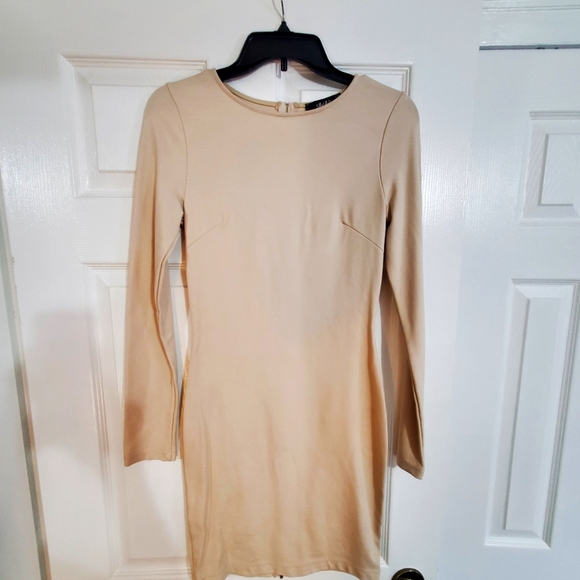 LuLu's nude color bodycon dress (size small) - Picture 1 of 4